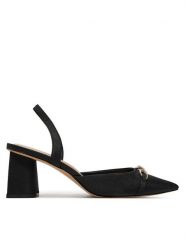 Aldo Sandały Carnforth 13740469 Czarny. Czarne sandały Aldo, bez wzorów, z materiału, bez obcasa, na słupku, bez zapięcia. Za 349.99 zł.
