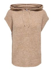 ONLY Sweter w kolorze beżowym rozmiar: XL. Brązowe swetry Only, xl, bez wzorów, bez ramiączek. Za 100.45 zł.