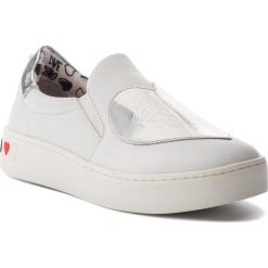 Tenisówki LOVE MOSCHINO - JA15173G17IA210A Arg. Białe trampki Love Moschino, bez wzorów, z gumy, bez zapięcia. W wyprzedaży za 429.00 zł.