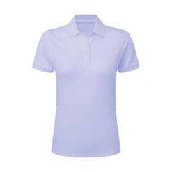 Damska Koszulka Polo Signature Stretch Bez Metki. Niebieskie koszulki polo SG, l, bez wzorów, bez kołnierzyka, bez ramiączek. Za 98.99 zł.