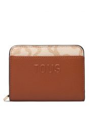 TOUS Portfel Kaos Icon 2002357343 Brązowy. Brązowe portfele Tous, bez wzorów, ze skóry. Za 479.99 zł.