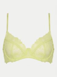 Hunkemöller Biustonosz z fiszbiną Ingrid 300996 Zielony. Zielone biustonosze Hunkemöller, bez wzorów, z syntetyku. Za 99.99 zł.