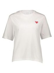 SisterS point Koszulka w kolorze białym rozmiar: XS. Białe bluzki Sisters Point, xs, bez wzorów, z bawełny, bez kołnierzyka, bez ramiączek. Za 37.38 zł.