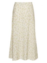 MOSS COPENHAGEN Spódnica "Marva Ladonna" w kolorze żółto-beżowym rozmiar: XL. Brązowe spódnice Moss Copenhagen, na co dzień, s, bez wzorów, z wiskozy, klasyczne, midi, proste. Za 136.13 zł.