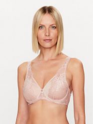 Triumph Biustonosz z fiszbiną Wild Peony Florale 10209627 Różowy. Czerwone biustonosze Triumph, bez wzorów, z syntetyku. Za 158.40 zł.