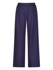 Gerry Weber Spodnie w kolorze granatowym rozmiar: 40. Niebieskie spodnie materiałowe Gerry Weber, bez wzorów, z materiału, z podwyższonym stanem. Za 245.96 zł.