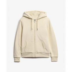 Damska bluza zapinana na zamek z kapturem z wełnianą podszewką Superdry. Brązowe bluzy Superdry, l, bez wzorów, z dresówki, z kapturem. Za 323.00 zł.