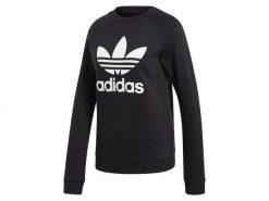 Bluza damska ADIDAS TRF CREW SWEAT 34. Czarne bluzy Adidas, bez wzorów, z bawełny, bez kaptura. Za 249.00 zł.