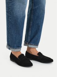 Lasocki Lordsy CEO-WI16-ZARA-07 Czarny. Czarne lordsy Lasocki, bez wzorów, ze skóry, bez obcasa, bez zapięcia. Za 199.99 zł.