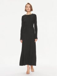 TWINSET Sukienka wieczorowa 241TE2130 Czarny Regular Fit. Czarne sukienki Twinset, bez wzorów, z wiskozy, wizytowe, bez kołnierzyka, bez ramiączek. Za 579.99 zł.