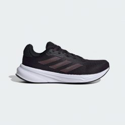 Buty Response. Białe obuwie sportowe Adidas, z materiału, bez zapięcia, do biegania. Za 299.99 zł.