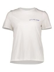 Pieces Koszulka w kolorze białym rozmiar: XL. Białe bluzki Pieces, xl, bez wzorów, z bawełny, bez kołnierzyka, bez ramiączek. Za 71.56 zł.