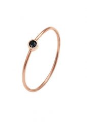 Elli Damski do łączenia minimalistyczny filigranowy z kryształami w srebrze 925 Sterling Silver Pierścionki 1 ct. Szare pierścionki Elli, srebrne. Za 213.99 zł.
