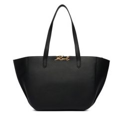 Torebka KARL LAGERFELD. Czarne shopper KARL LAGERFELD, bez wzorów, bez dodatków. Za 1,749.00 zł.