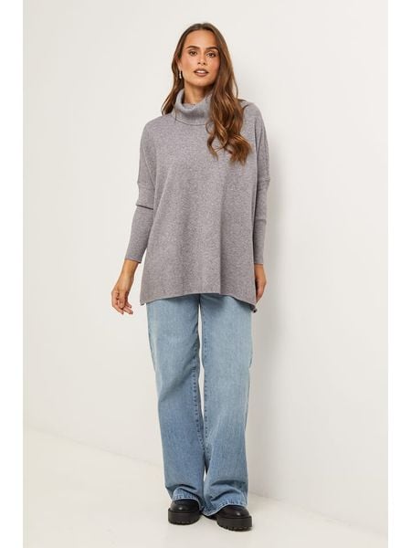 Soft Cashmere Golf w kolorze szarym rozmiar: 34/36. Szare golfy Soft Cashmere, bez wzorów, bez ramiączek. Za 129.95 zł.
