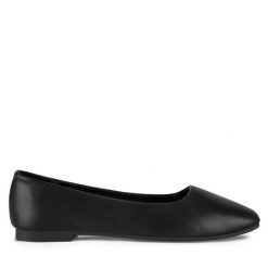 Baleriny JENNY. Czarne baleriny Jenny, bez wzorów, bez obcasa. Za 59.99 zł.