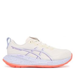 Buty do biegania Asics. Szare obuwie sportowe Asics, bez zapięcia, do biegania. Za 719.99 zł.