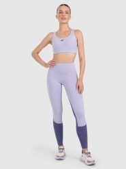 4F Legginsy treningowe szybkoschnące damskie - niebieskie XS. Niebieskie legginsy 4f, s, bez wzorów, z elastanu, z podwyższonym stanem. Za 169.99 zł.