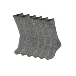 Damskie Skarpety Termiczne - 4 Pary - Średni Szary. Szare skarpety HEAT KEEPER, bez wzorów, z elastanu. W wyprzedaży za 182.06 zł.