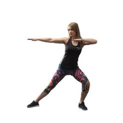 Damskie legginsy 3/4 Dorawon Mosaique. Niebieskie legginsy DORAWON, bez wzorów. Za 425.00 zł.