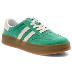Zielone Sneakersy Filippo Sportowe Obuwie Damskie. Zielone obuwie sportowe Filippo, na wiosnę, z gumy, bez zapięcia. Za 189.00 zł.