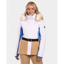 Damska kurtka narciarska Kilpi CARRIE-W. Białe kurtki narciarskie Kilpi, bez wzorów, bez kaptura, narciarskie. Za 680.25 zł.