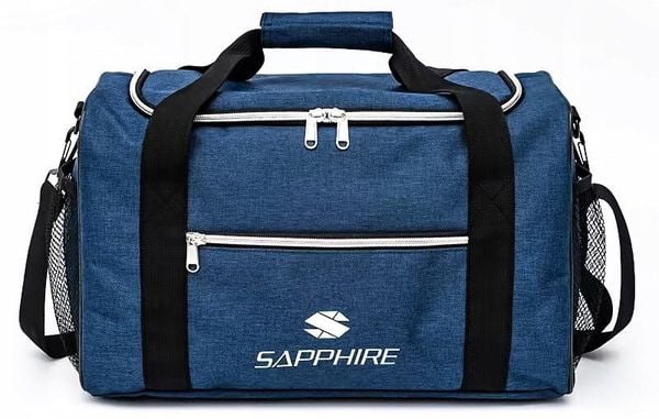Torba sportowa Sapphire ST-130. Brązowe torby na ramię Sapphire, bez wzorów, z materiału, klasyczne, na ramię, duże, bez dodatków. Za 59.00 zł.