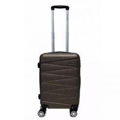 Walizka na kółkach Sapphire ST-2240 brązowa - mała S DUO. Brązowe walizki Sapphire, bez wzorów, małe. W wyprzedaży za 84.80 zł.