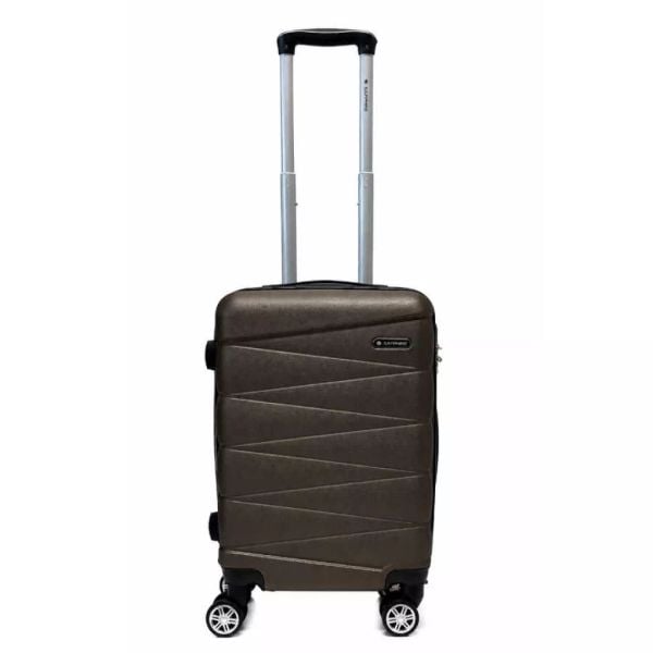 Walizka na kółkach Sapphire ST-2240 kabinowa brązowa - mała S DUO. Brązowe walizki Sapphire, bez wzorów, małe. W wyprzedaży za 84.80 zł.