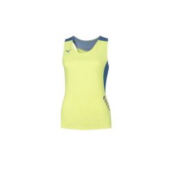 T-shirt damski bez rękawów premium Mizuno JPN. Niebieskie t-shirty Mizuno, bez wzorów, bez kołnierzyka, bez ramiączek. Za 134.00 zł.