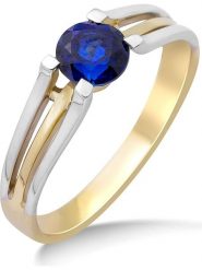 Revoni Złoty pierścionek z szafirem rozmiar: 56. Niebieskie pierścionki Revoni, z szafirem, złote. Za 1,391.99 zł.