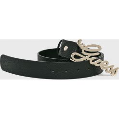 Guess Jeans - Pasek. Brązowe paski Guess Jeans, z aplikacjami, z jeansu. W wyprzedaży za 159.90 zł.