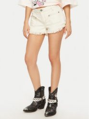 One Teaspoon Szorty jeansowe Retro Dukes 26801 Écru Regular Fit. Szorty One Teaspoon, bez wzorów, z bawełny, retro. Za 289.99 zł.