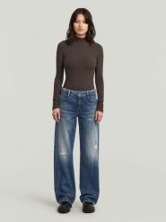 G-Star Dżinsy - Loose fit - w kolorze niebieskim rozmiar: W33/L30. Niebieskie jeansy G-Star, l, z aplikacjami, z podwyższonym stanem. Za 246.11 zł.