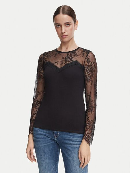 Morgan Bluzka 262-TYA Czarny Regular Fit. Czarne bluzki Morgan, l, bez wzorów, z wiskozy, bez kołnierzyka, bez ramiączek. Za 189.99 zł.