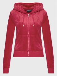 Juicy Couture Bluza Robertson JCAP176 Czerwony Slim Fit. Czerwone bluzy Juicy Couture, xxs, bez wzorów, z syntetyku, bez kaptura. Za 439.99 zł.