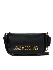 LOVE MOSCHINO Torebka JC4235PP0MKL0000 Czarny. Czarne listonoszki Love Moschino, bez wzorów, ze skóry, bez dodatków. Za 559.99 zł.