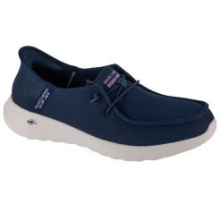 Buty sportowe Sneakersy damskie, Slip-Ins Go Walk Joy - Idalis. Niebieskie obuwie sportowe Skechers, bez zapięcia, trekkingowe, Skechers Sport. Za 319.99 zł.