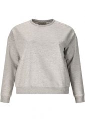 Damska bluza z okrągłym dekoltem Q Sportswear Ingelina. Szare bluzy ENDURANCE Q, plus size, bez wzorów, z bawełny, bez kaptura. Za 228.50 zł.