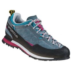 Buty podejściowe damskie La Sportiva Boulder X. Czerwone trekkingi La Sportiva, trekkingowe. Za 597.99 zł.