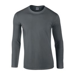 Koszulka Z Długim Rękawem Unisex Softstyle Dla Dorosłych. Brązowe bluzki GILDAN, s, bez wzorów, sportowe, bez kołnierzyka, bez ramiączek. Za 65.99 zł.