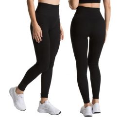 Legginsy damskie XTREXO Lexi Up Seamless Leggings. Czarne legginsy TREXO, bez wzorów. Za 59.99 zł.