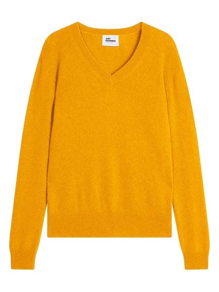 Just Cashmere Kaszmirowy sweter "Nora" w kolorze żółtym rozmiar: M. Żółte swetry Just Cashmere, m, bez wzorów, z kaszmiru, bez ramiączek. Za 355.93 zł.