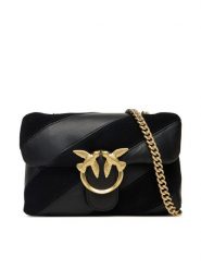PINKO Torebka Love Puff Mini Cl AI 25-26 PLTT 100039 A2JY Czarny. Czarne torebki klasyczne Pinko, bez wzorów, ze skóry, bez dodatków. Za 1,759.00 zł.
