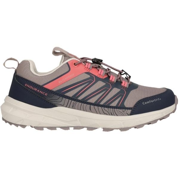 Damskie buty trekkingowe Endurance Ferill WP. Brązowe trekkingi ENDURANCE, z materiału, do biegania. Za 298.00 zł.