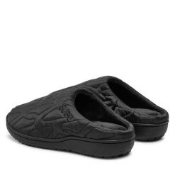 Kapcie Subu. Czarne obuwie domowe Subu, bez wzorów, bez zapięcia. Za 299.99 zł.