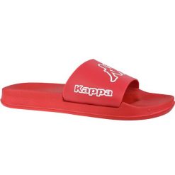 Klapki basenowe Kappa Krus. Czerwone klapki Kappa, bez wzorów, bez obcasa. W wyprzedaży za 58.00 zł.
