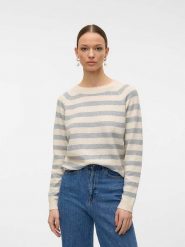 Vero Moda Sweter w kolorze kremowo-szarym rozmiar: XL. Brązowe swetry Vero Moda, xl, bez wzorów, bez ramiączek. Za 57.20 zł.