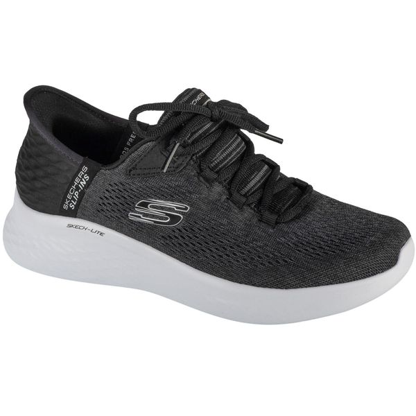 Buty sportowe Sneakersy damskie, Slip-Ins: Skech-Lite Pro - Natural Beauty. Czarne obuwie sportowe Skechers, z materiału, bez zapięcia, trekkingowe. Za 349.99 zł.