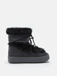 Moon Boot LTRACK FAUX FUR WP Śniegowce damskie. Czarne trapery i śniegowce Moon Boot. W wyprzedaży za 872.00 zł.